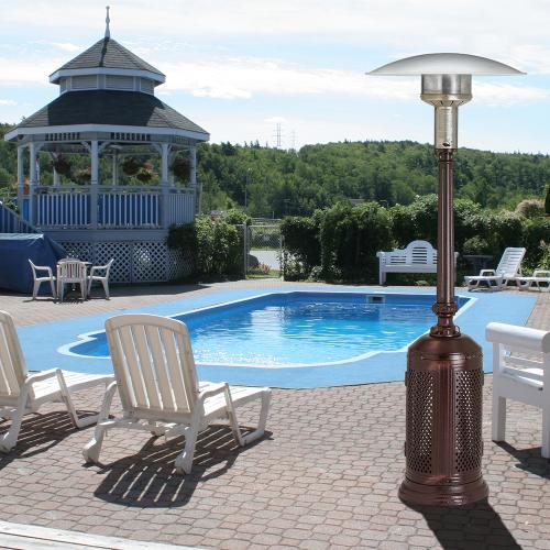 Patio Comfort 40000 BTU Propane Gas Infrared Portable Patio Heater   Antique Cast Bronze