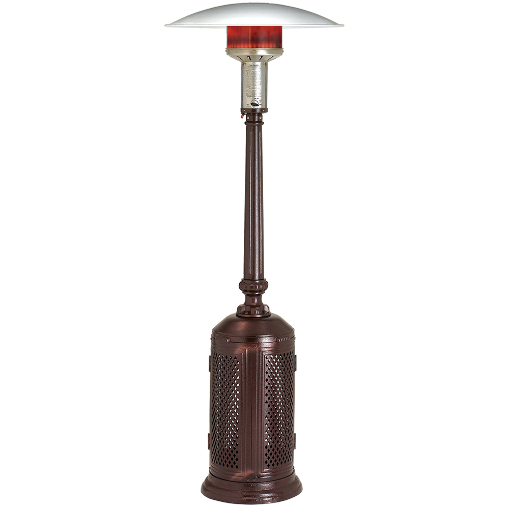 Patio Comfort Vintage 40000 BTU Propane Gas Infrared Portable Patio Heater   Antique Cast Bronze