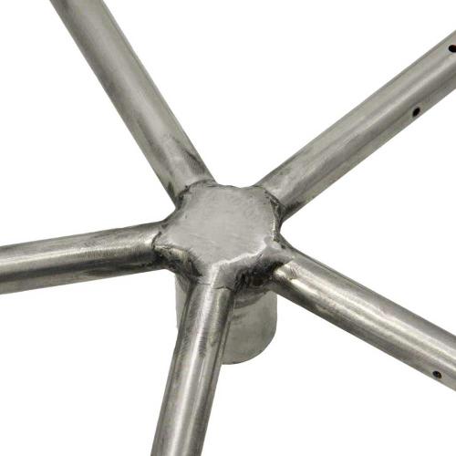 HPC 30 Inch Stainless Steel 250000 BTU Natural Gas Fire Pit Penta Burner