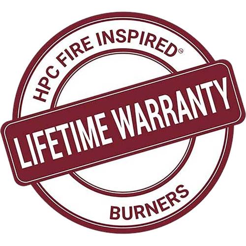 HPC 30 Inch Stainless Steel 250000 BTU Natural Gas Fire Pit Penta Burner