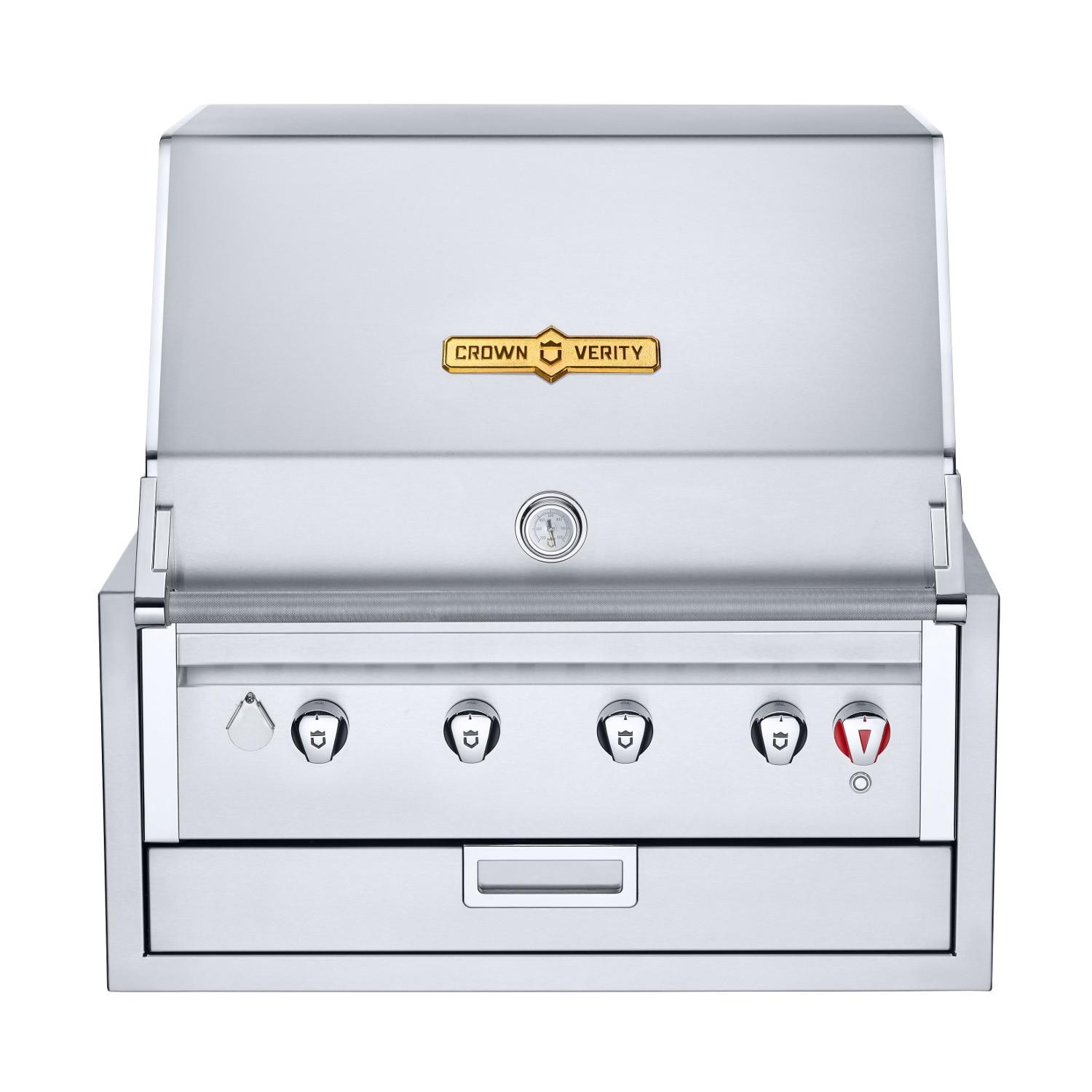 Crown Verity Infinite Series 30 Inch 4 Burner Stainless Steel Built In Gas Grill