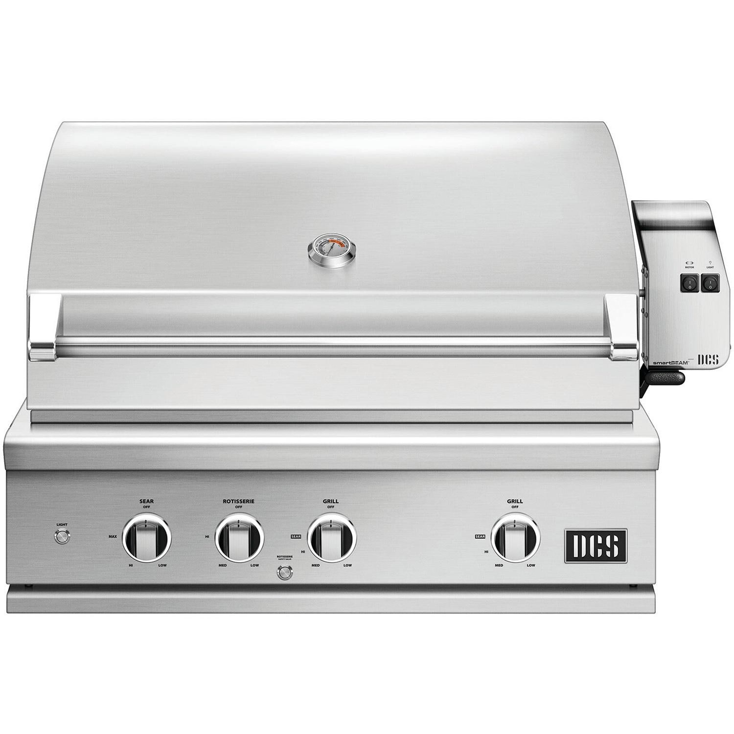DCS 36 Inch Series 9 Built In Natural Gas Grill with Rotisserie Infrared Burner