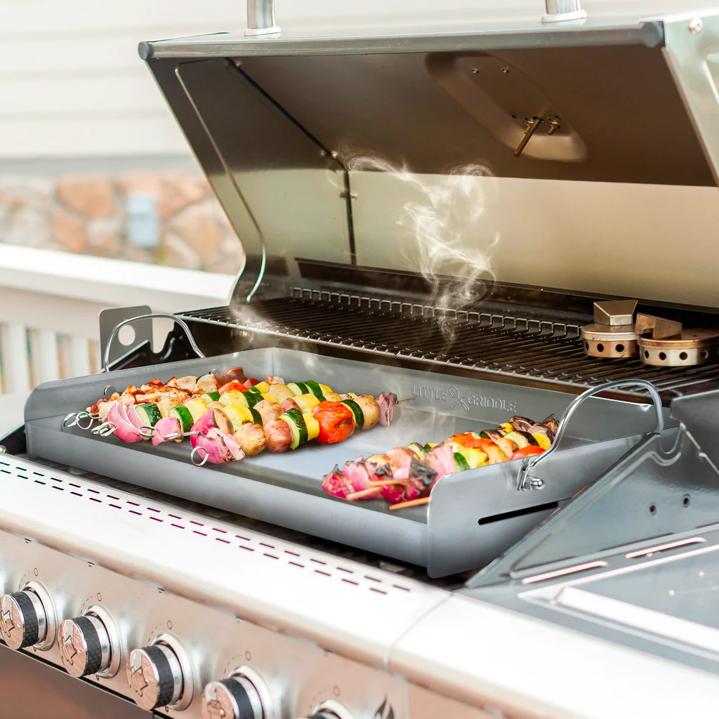 Little Griddle Professional Series Full Size 25 Inch x 16 Inch Stainless Steel BBQ Griddle GQ 230 on Grill
